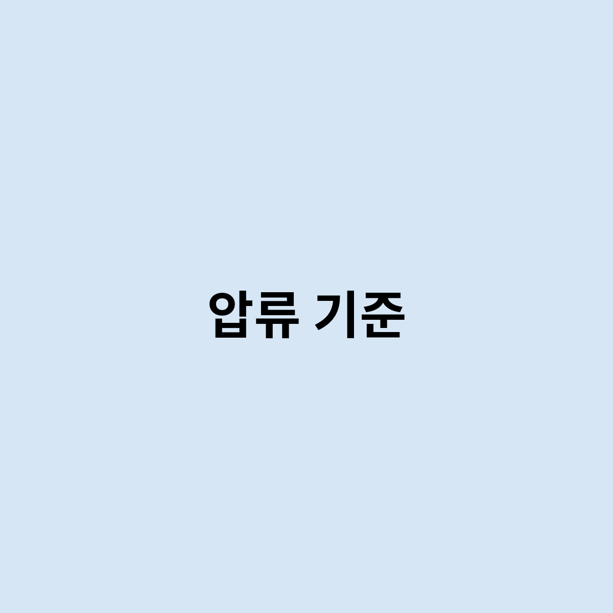 압류 기준