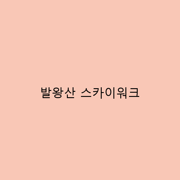 발왕산 스카이워크에서 만나는 잊지 못할 여행의 순간