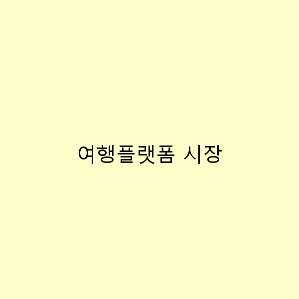 여행플랫폼 시장의 미래 2023년 최신 트렌드와 성장 가능성