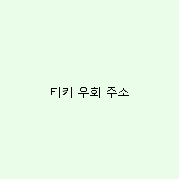 터키 우회 주소로 즐기는 여행의 모든 것