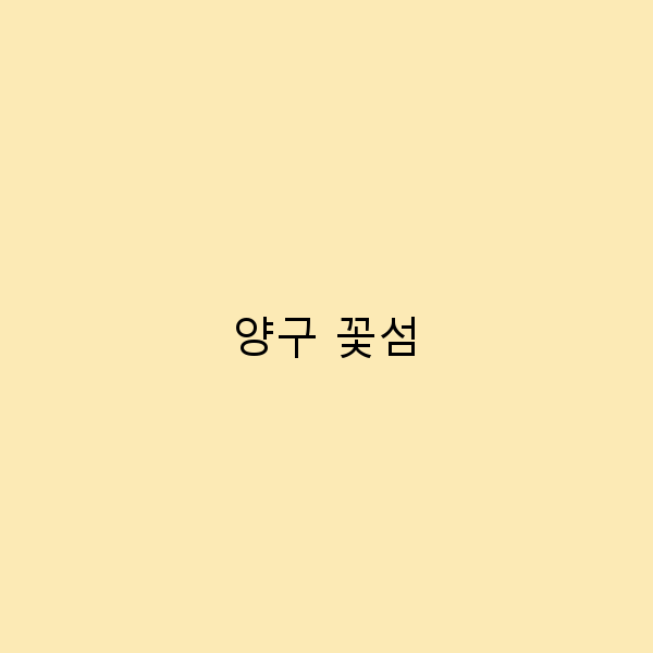 양구 꽃섬에서 만나는 숨겨진 여행의 매력