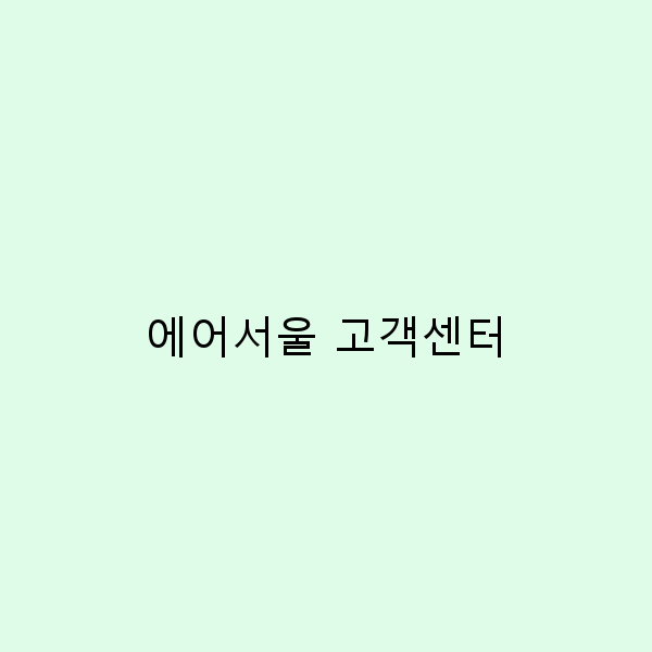 에어서울 고객센터 사용법 여행 준비의 필수 가이드