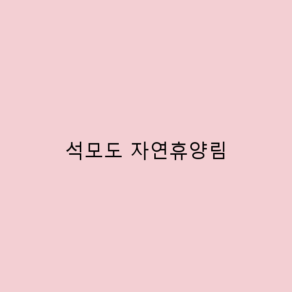 석모도 자연휴양림에서의 완벽한 힐링 여행 가이드