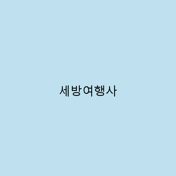 세방여행사와 함께하는 완벽한 여행 계획 완전 가이드