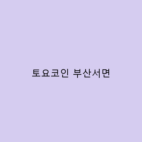 부산서면에서 꼭 숙박해야 할 토요코인 완벽 가이드