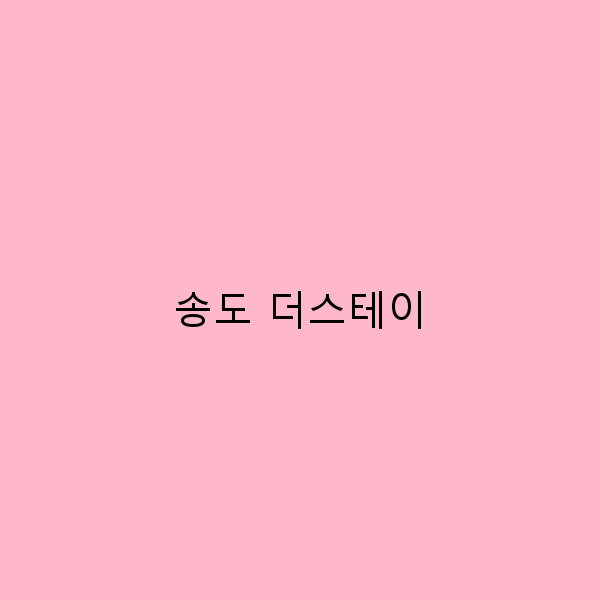 송도 더스테이에서 즐기는 여행의 모든 것