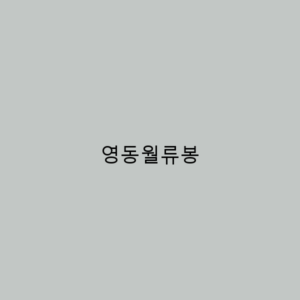 영동월류봉에서 만나는 숨겨진 여행의 매력