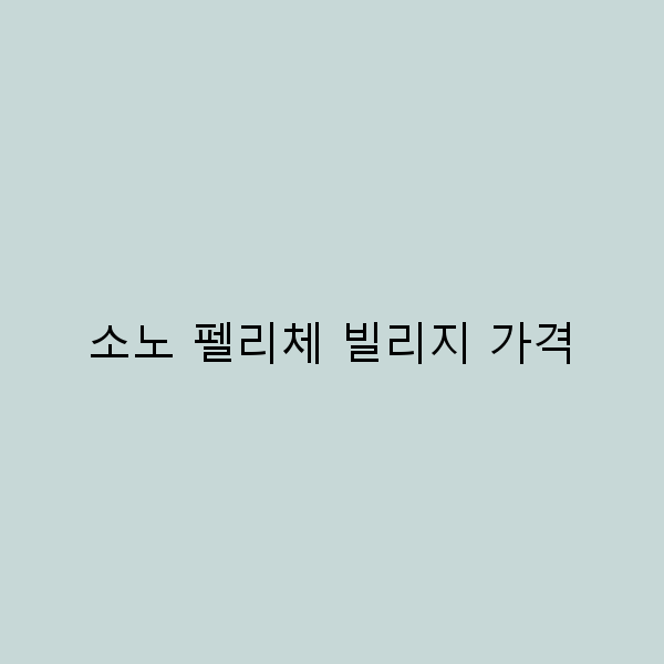 소노 펠리체 빌리지 가격, 여행 예산 완벽 가이드
