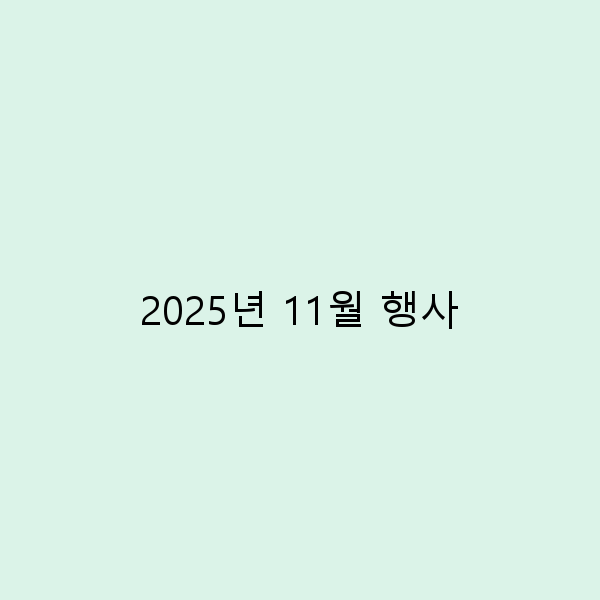2025년 11월 여행 행사, 놓치면 후회할 최고의 일정과 꿀팁