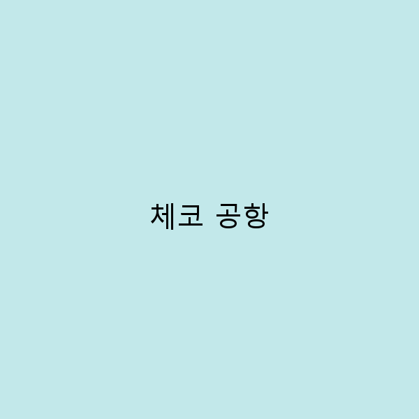 2025년 최신 가이드 체코 공항 여행 꿀팁과 꼭 알아야 할 정보