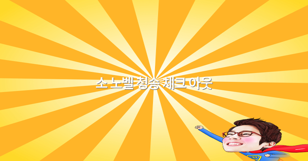 2025년 소 노벨 청송 체크 아웃 꼭 알아야 할 여행 팁
