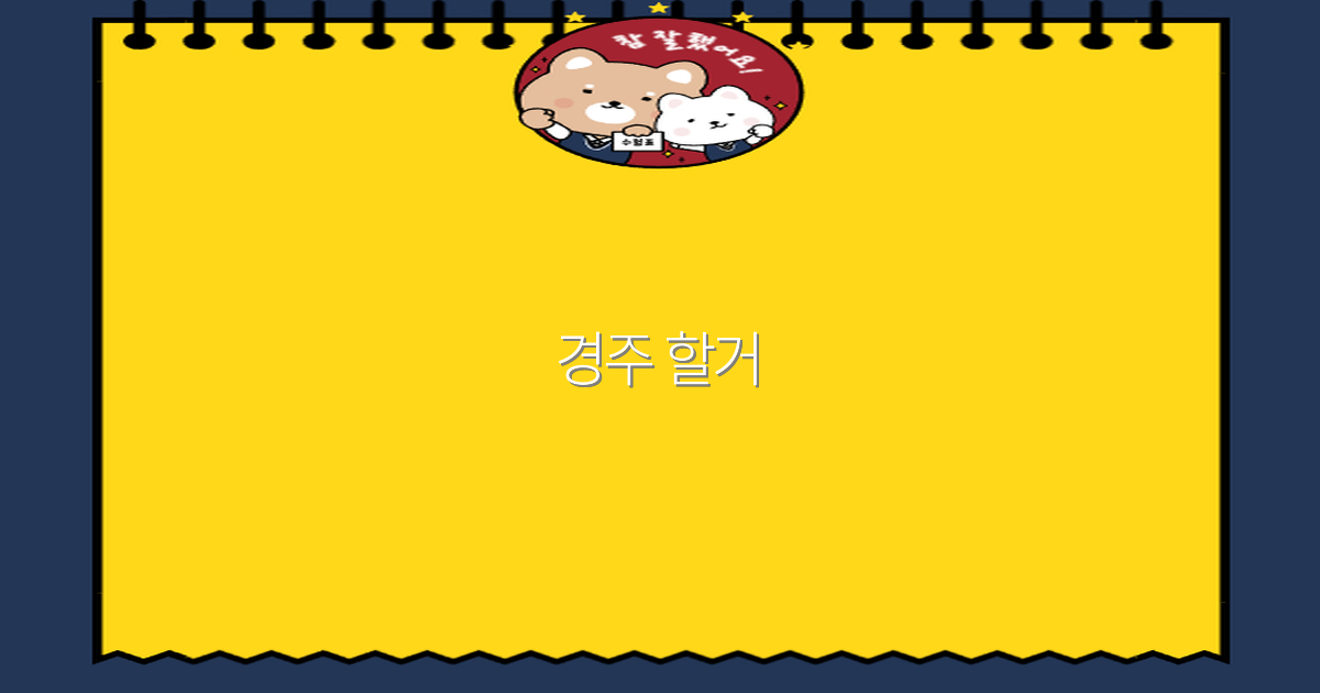 경주 할거 완벽 가이드 2025년 최신 여행 팁 공개