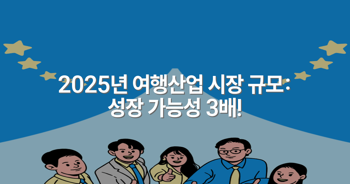 2025년 여행산업 시장 규모: 성장 가능성 3배!